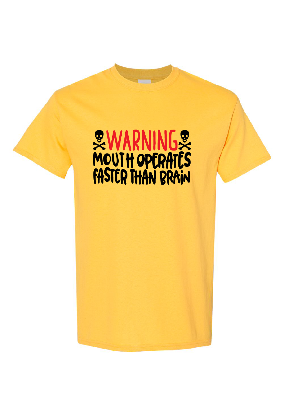 Warning Mouth Operates Faster Than Brain